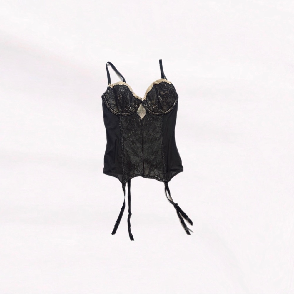 victoria’s secret ⋆ lace mesh corset top